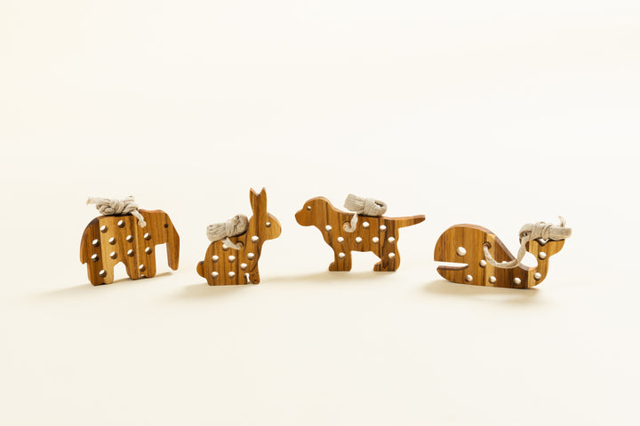 Animales de Tejer - Juguetes Montessori en madera